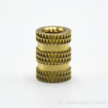 m2 เม็ดมีดทองเหลืองตรง knurled